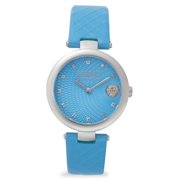 Versace 36mm Blue Versus Silver Bezel Watch! NIB! main image 4